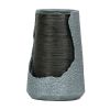 26" High Outdoor Water Fountain with Light Modern Chic Design Polyresin Water Feature with Light for Garden