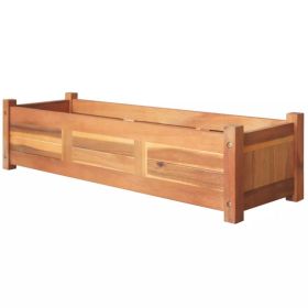 Garden Raised Bed Acacia Wood 39.4"x11.8"x9.8"