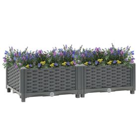 Raised Bed 31.5"x15.7"x9.1" Polypropylene