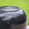 32"Tall Cement Urn Fountain Black Tranquility Lawn Water Feature for Backyard or Garden