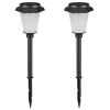 2Pcs Solar Flame Torch Light IP65 Waterproof Flickering Flame Stake Lamp