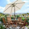 7.5ft Outdoor Patio Umbrella for Inground Pool Balcony Backyard