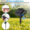 Solar Umbrella Lights Outdoor Parasol String Light 8 Lighting Mode Waterproof 104 LED 8 Bundles Warm White