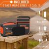 600W Portable Power Station Solar Generator (Peak 1200W) Kingboss;  153600mAh 568WH;  Lithium Battery 110V/600W;  AC Outlet;  2*DC Carport;  2*USB-C;