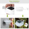 2Pcs Solar Powered Gutter Lights Outdoor IP65 Waterproof Dusk to Dawn Sensor Security Lamps