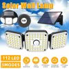 LED Solar Motion Sensor Light Outdoor Security Garden Dusk to dawn Flood Light