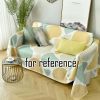 Yellow Green Cobblestone Sofa Towel Single Sofa Cover Polyester Cotton Couch Cover Armchair Sofa Slipcover