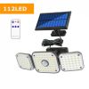 LED Solar Motion Sensor Light Outdoor Security Garden Dusk to dawn Flood Light