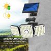 LED Solar Motion Sensor Light Outdoor Security Garden Dusk to dawn Flood Light