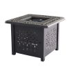 Aluminum Square Firepit Table