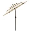 outdoor furniture  9Ft 3-Tiers Patio Umbrella Beige