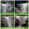 Solar Wall Light Outdoor 100 LEDs PIR Motion Sensor Lamps IP65 Waterproof Lighting