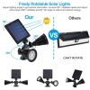 Solar Lights Outdoor Solar Power Motion Sensor Spotlights 2000lm Security Lights w/ Dual Head