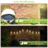 4Pcs Solar Powered Hanging Crystal Ball Lights Outdoor Waterproof