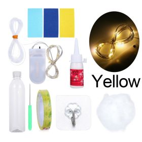 Ma Lang Creative Dream Catcher Cloud Light Diy Material Package Ins Wind Decoration Girl Heart Decoration Ornaments Dream Catcher (Color: Yellow)