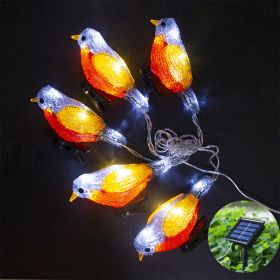 Little Bird LED Solar Lawn Light (Option: Solar energy-Red and yellow)