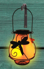 Dynamic Simulation Flame Light of Solar Garden Hanging Light (Option: Flame Dragonfly)