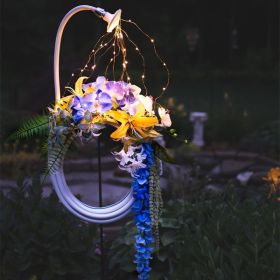 LED Vines Light Solar Fairy String Light Outdoor Waterproof Copper Wire DIY Decora Holiday Party Wedding Garden Room (Option: Warm white-Battery box)