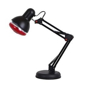 Metal Lampshade Desktop Folding Infrared Household Lamp (Option: Black-EU)