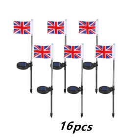 Garden Decoration Solar Flag Light (Option: British flag-16PCS)