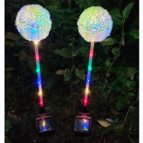 Solar Garden Simulation Dandelion Onion Ball Ground Lamp (Option: Four Pack-Single Head 6LED)