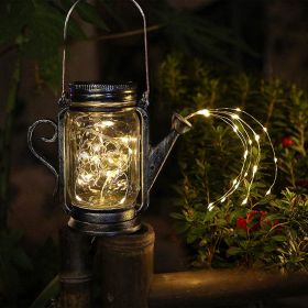 DIY Frosted Glass Jar Elf Decorative Lamp (Option: Kettle)