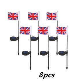 Garden Decoration Solar Flag Light (Option: British flag-8PCS)