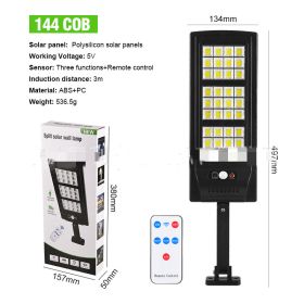 New Outdoor LED Solar Wall Lamp Human Body Sensing (Option: COB model of SL144 lamp)