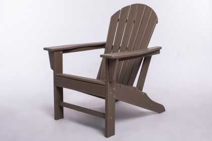 UM HDPE Adirondack Chair (Color: Dark Brown)