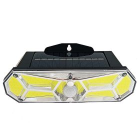 Solar Human Body Induction Lamp Outdoor Waterproof Street (Option: 126COB Three Mode Wall Lamp)