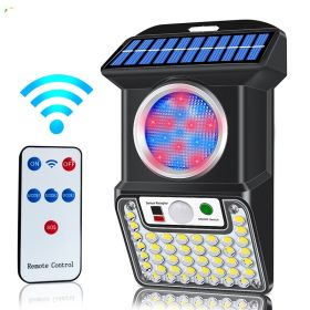 Outdoor LED Solar Body Sensing Wall Lighting Remote Control Light (Option: CLS59)